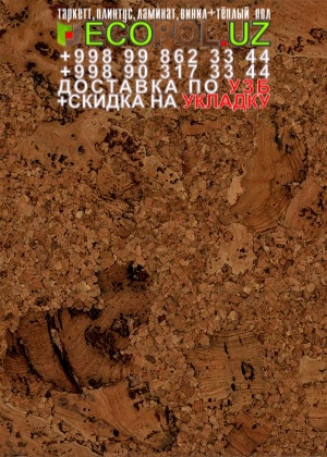 Пробка Пол в Ташкенте 39 - виниловый ламинат купить линолеум таркет укладка териш - Кашкадарё